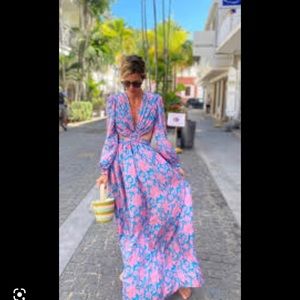 Hannah Artwear Longsleeve Cutout Dress